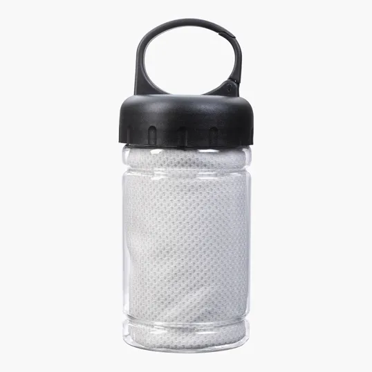 Carabiner Bottle with Cooling Towel — view 3
