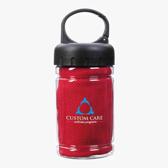 Carabiner Bottle with Cooling Towel — view 9