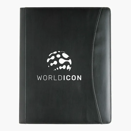 Good Value™ Executive Crescent Padfolio with Lined Notepad — view 3
