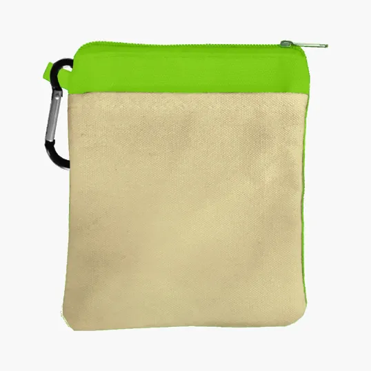 Garyline® Canvas Zipper Pouch with Carabiner — view 3