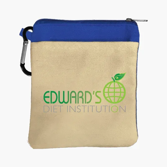 Garyline® Canvas Zipper Pouch with Carabiner — view 4