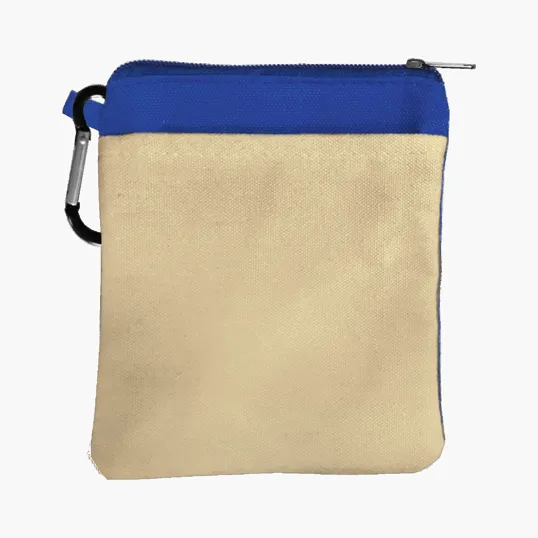 Garyline® Canvas Zipper Pouch with Carabiner — view 2