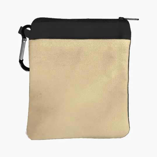 Garyline® Canvas Zipper Pouch with Carabiner
