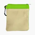 Garyline® Canvas Zipper Pouch with Carabiner — view 3