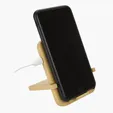 Bamboo 10W Wireless Charger with Phone Holder — view 2