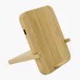 Bamboo 10W Wireless Charger with Phone Holder — view 3