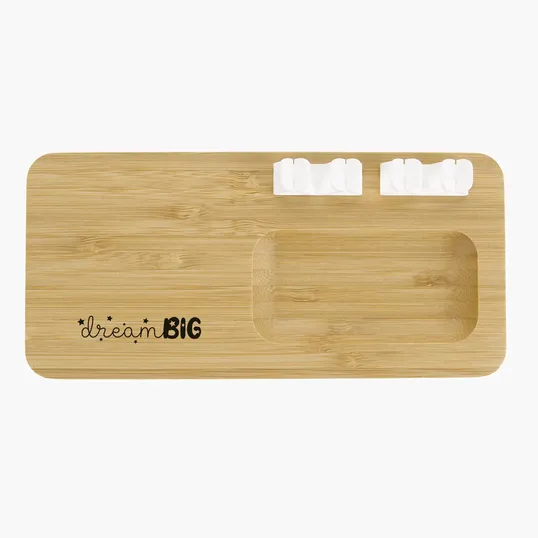 Bamboo 10W Wireless Charging Pad with Cable Organizer — view 10