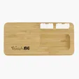 Bamboo 10W Wireless Charging Pad with Cable Organizer — view 10