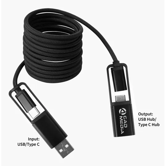 All-Over Braided Long Cable Extender, 6-Foot USB-C — view 15