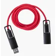 All-Over Braided Long Cable Extender, 6-Foot USB-C — view 7