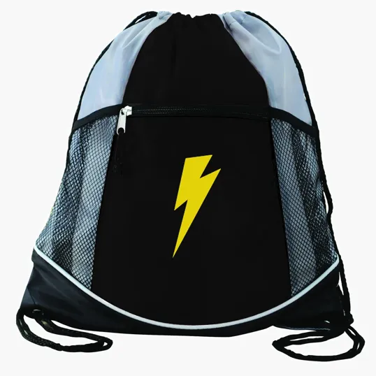 Double Take Drawstring Bag with Mesh Pockets — view 8