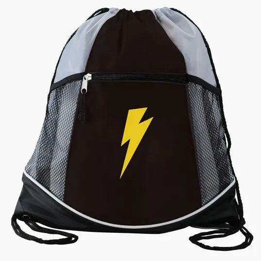 Double Take Drawstring Bag with Mesh Pockets — view 12