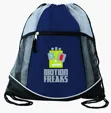 Double Take Drawstring Bag with Mesh Pockets — view 10