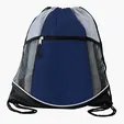 Double Take Drawstring Bag with Mesh Pockets — view 2