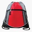 Double Take Drawstring Bag with Mesh Pockets — view 4
