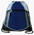 Double Take Drawstring Bag with Mesh Pockets — view 3