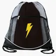 Double Take Drawstring Bag with Mesh Pockets — view 12
