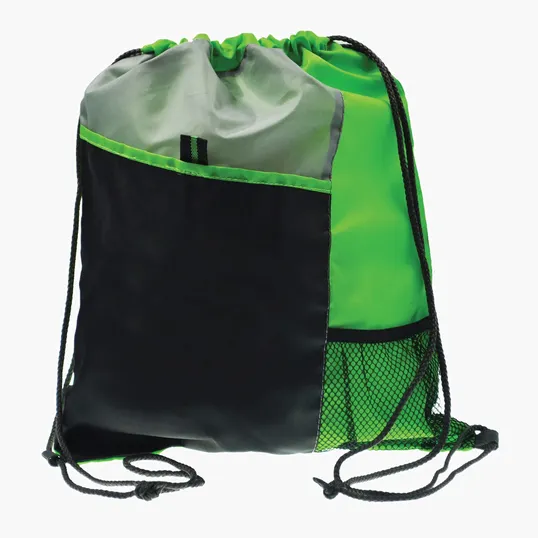 Keystone Drawstring Sport Pack with Mesh Side Pocket — view 3