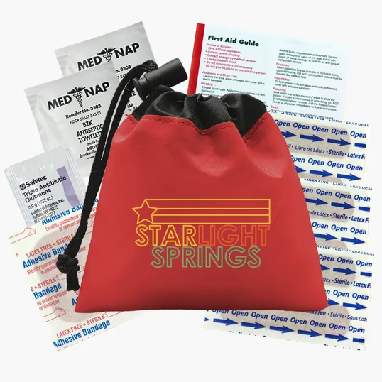 Garyline® Cinch Pouch First Aid Kit, 11 Piece — view 14