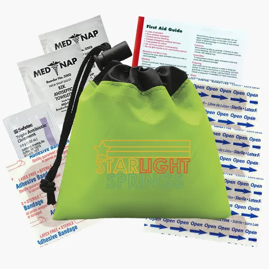 Garyline® Cinch Pouch First Aid Kit, 11 Piece — view 10