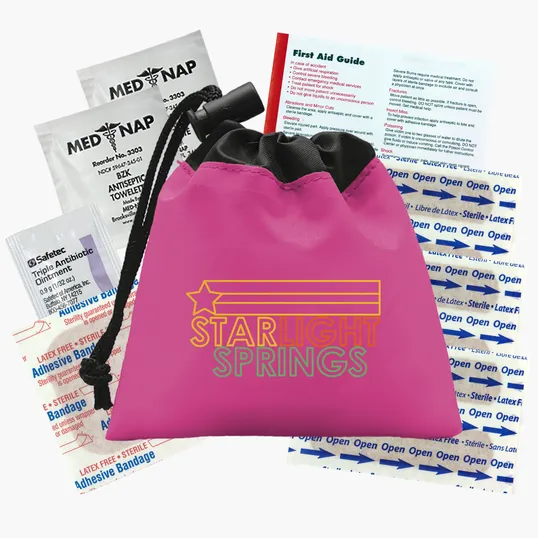 Garyline® Cinch Pouch First Aid Kit, 11 Piece — view 9