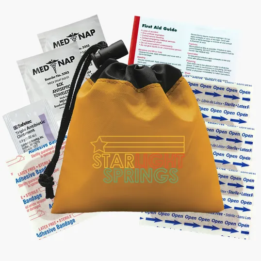 Garyline® Cinch Pouch First Aid Kit, 11 Piece — view 13