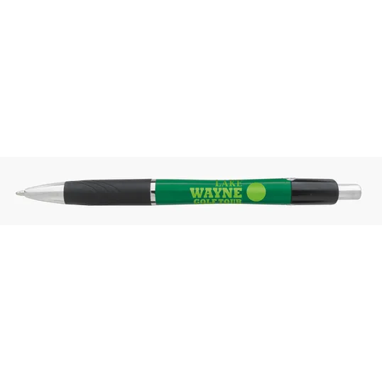 Souvenir® Emblem Color Pen, Retractable Ballpoint with Rubber Grip — view 18