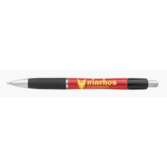 Souvenir® Emblem Color Pen, Retractable Ballpoint with Rubber Grip — view 19