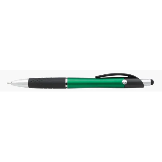 Souvenir® Emblem Stylus Pen with Rubber Grip — view 11