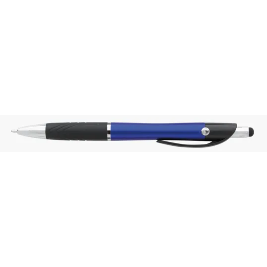 Souvenir® Emblem Stylus Pen with Rubber Grip — view 6