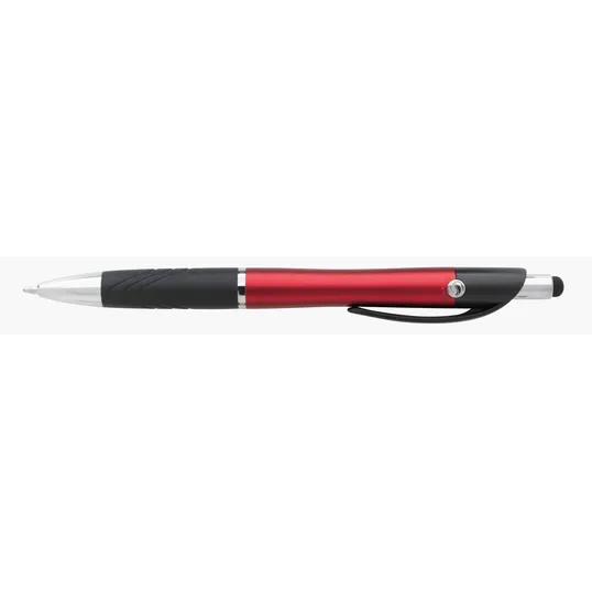 Souvenir® Emblem Stylus Pen with Rubber Grip — view 14