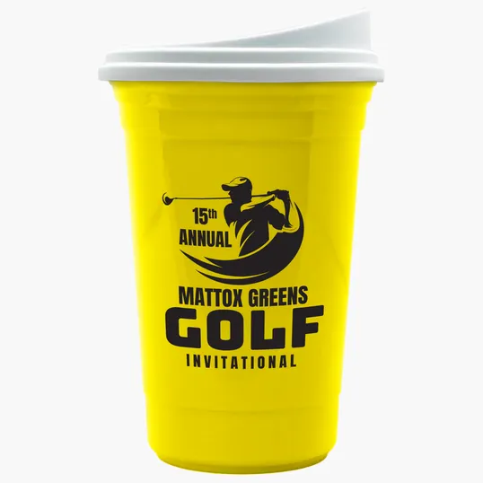 Garyline® Varsity Double-Wall Tumbler with Liner and Slider Lid, 16 oz. — view 26
