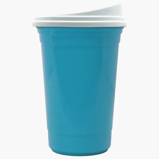 Garyline® Varsity Double-Wall Tumbler with Liner and Slider Lid, 16 oz. — view 7