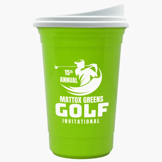 Garyline® Varsity Double-Wall Tumbler with Liner and Slider Lid, 16 oz. — view 33