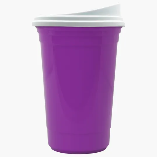 Garyline® Varsity Double-Wall Tumbler with Liner and Slider Lid, 16 oz. — view 4