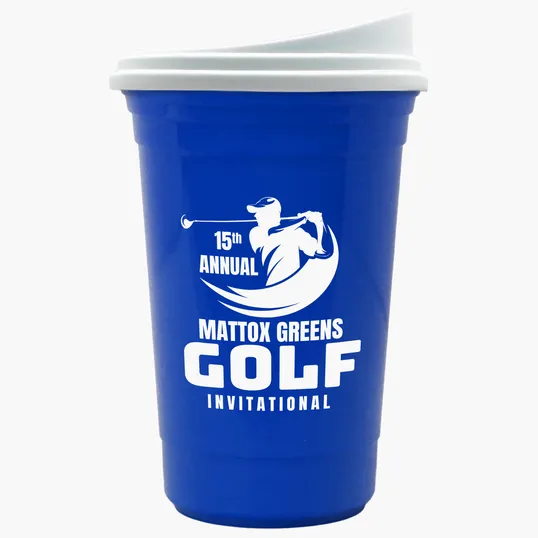 Garyline® Varsity Double-Wall Tumbler with Liner and Slider Lid, 16 oz. — view 18