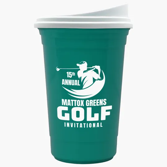 Garyline® Varsity Double-Wall Tumbler with Liner and Slider Lid, 16 oz. — view 20
