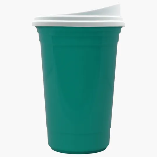 Garyline® Varsity Double-Wall Tumbler with Liner and Slider Lid, 16 oz. — view 3