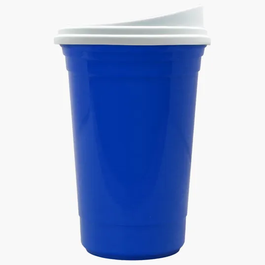 Garyline® Varsity Double-Wall Tumbler with Liner and Slider Lid, 16 oz. — view 2
