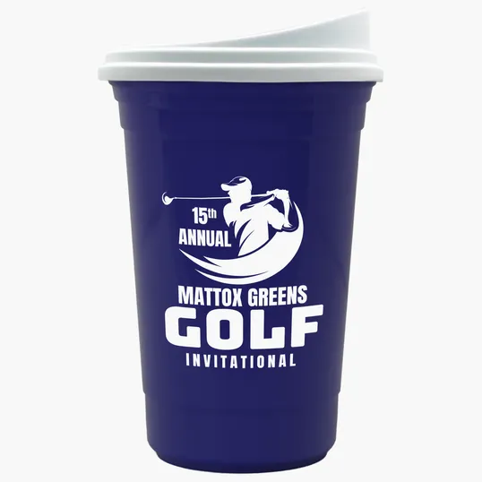 Garyline® Varsity Double-Wall Tumbler with Liner and Slider Lid, 16 oz. — view 37