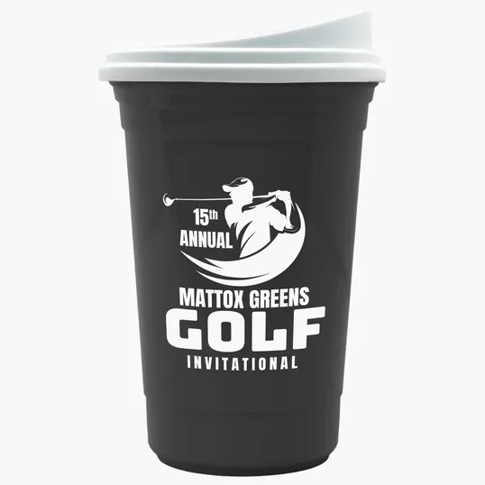 Garyline® Varsity Double-Wall Tumbler with Liner and Slider Lid, 16 oz. — view 16