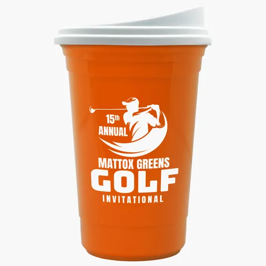 Garyline® Varsity Double-Wall Tumbler with Liner and Slider Lid, 16 oz. — view 39