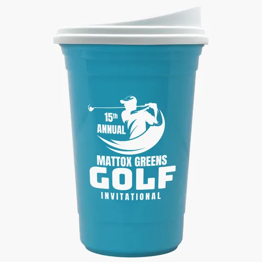 Garyline® Varsity Double-Wall Tumbler with Liner and Slider Lid, 16 oz. — view 15
