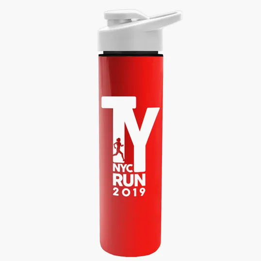 Garyline® Slim Double-Wall Insulated Bottle with Drink-Thru Lid, 16 oz. — view 122