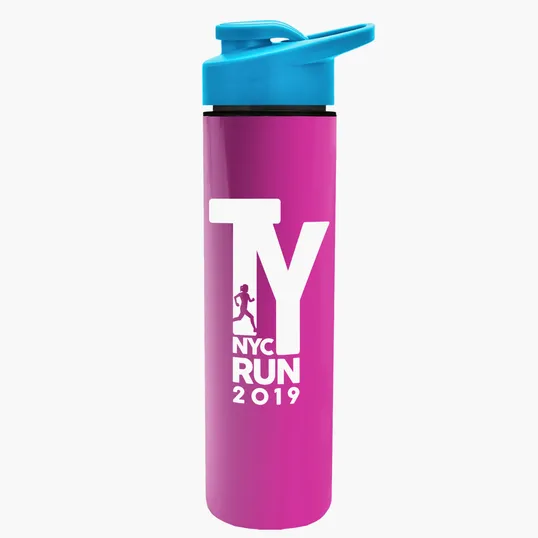 Garyline® Slim Double-Wall Insulated Bottle with Drink-Thru Lid, 16 oz. — view 142