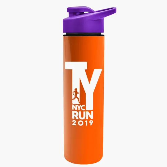 Garyline® Slim Double-Wall Insulated Bottle with Drink-Thru Lid, 16 oz. — view 107