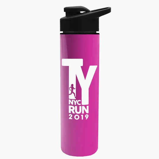 Garyline® Slim Double-Wall Insulated Bottle with Drink-Thru Lid, 16 oz. — view 140