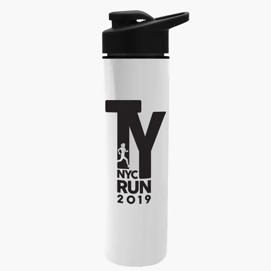 Garyline® Slim Double-Wall Insulated Bottle with Drink-Thru Lid, 16 oz. — view 158