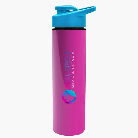Garyline® Slim Double-Wall Insulated Bottle with Drink-Thru Lid, 16 oz. — view 143