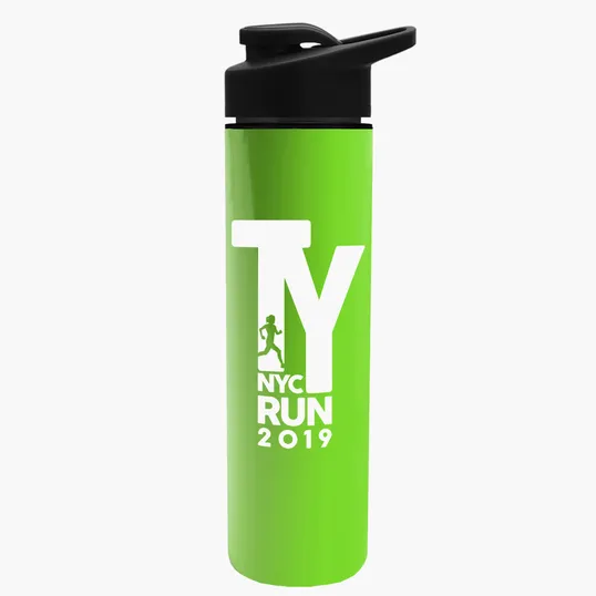 Garyline® Slim Double-Wall Insulated Bottle with Drink-Thru Lid, 16 oz. — view 129